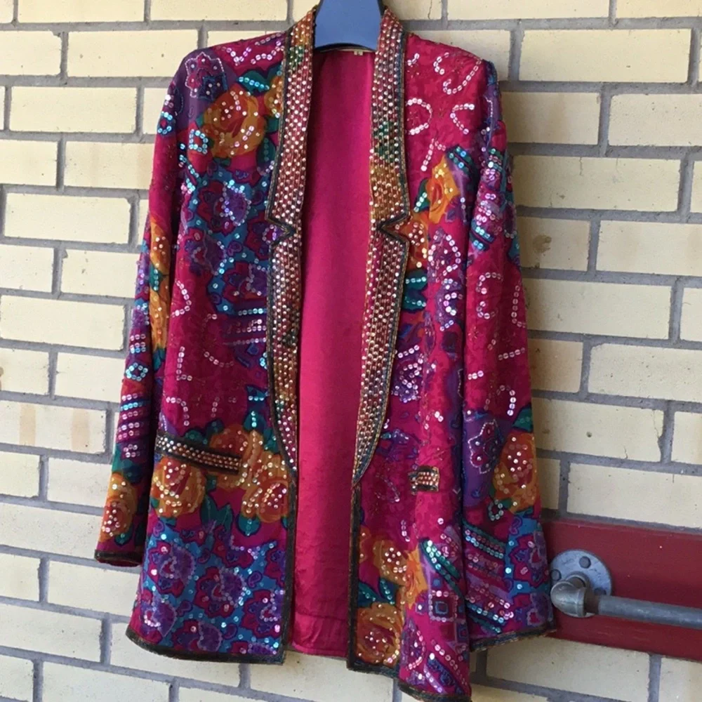 Judith Ann Creations. Glitzy and Glamorous Embellished Vintage Jacket! - Picture 1 of 12